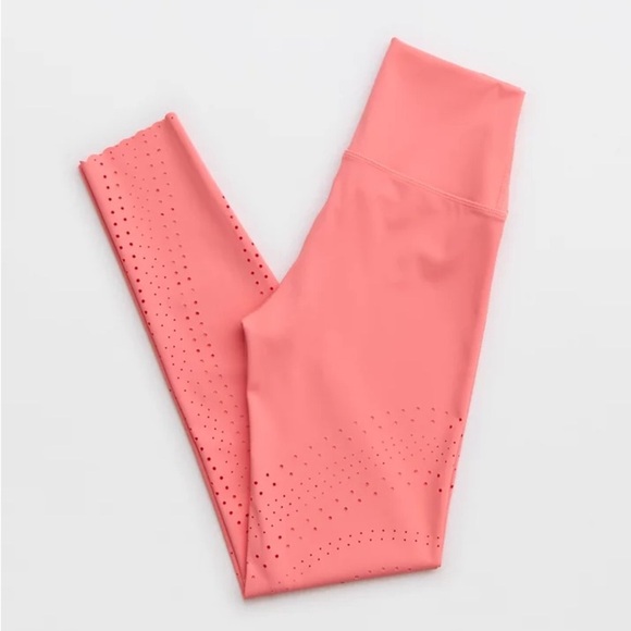 OFFLINE BY AERIE Goals Lasercut Leggings coral small - Picture 8 of 10